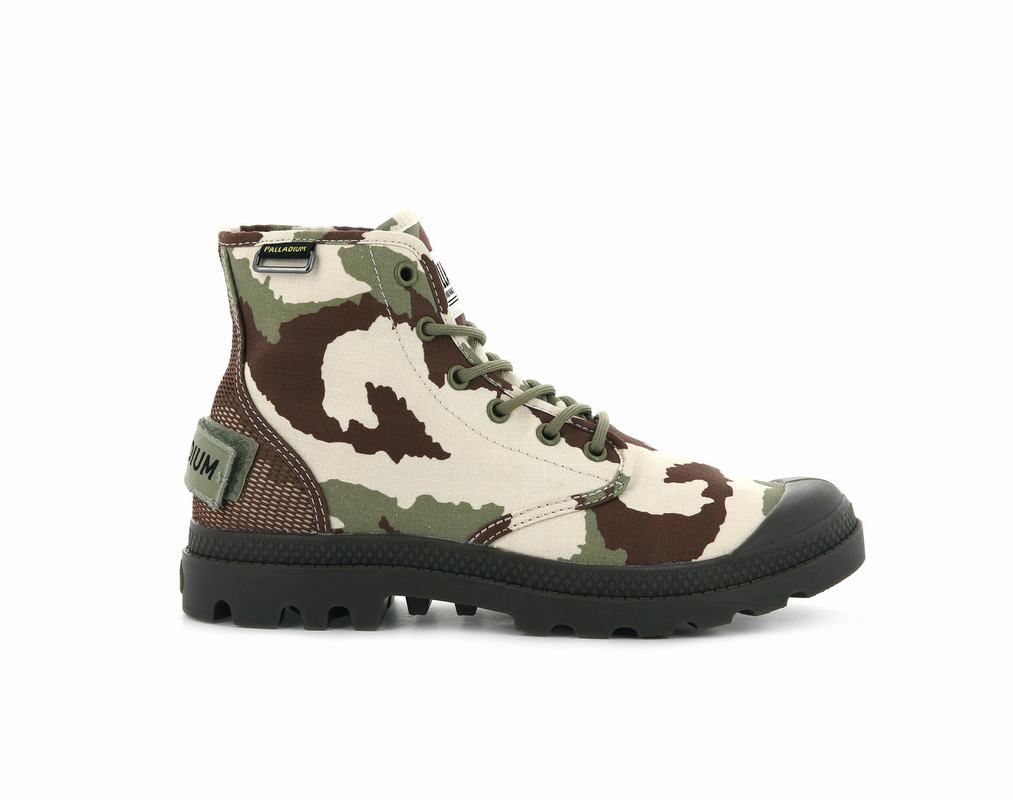 Palladium Pampa Hi Og Camo Mens Boots Multicolor Australia [CQKNFX-712]